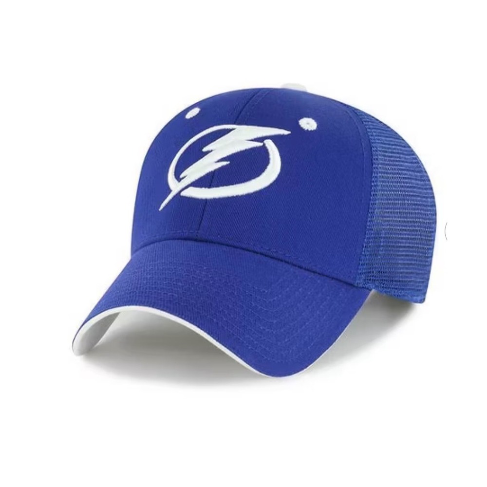 Fan Favorite Tampa Bay Lightning NHL Blue Trucker Hat Snapback One size